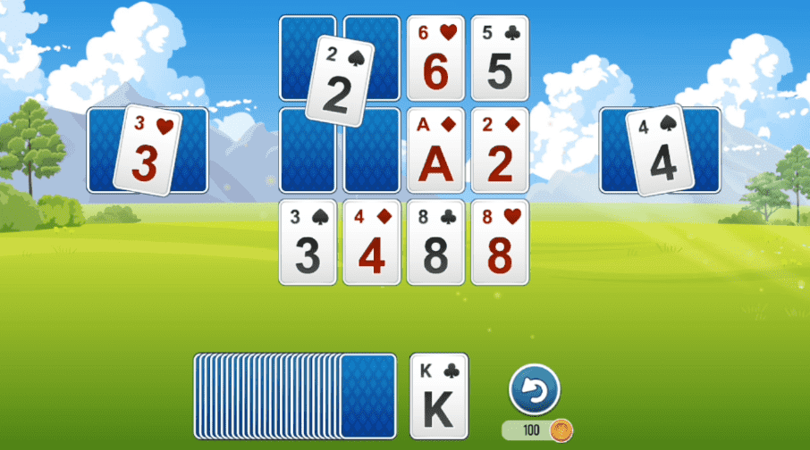 Solitaire Tripeaks Harvest Play online at Coolmath Games